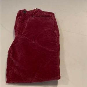 Madewell velvet jeans